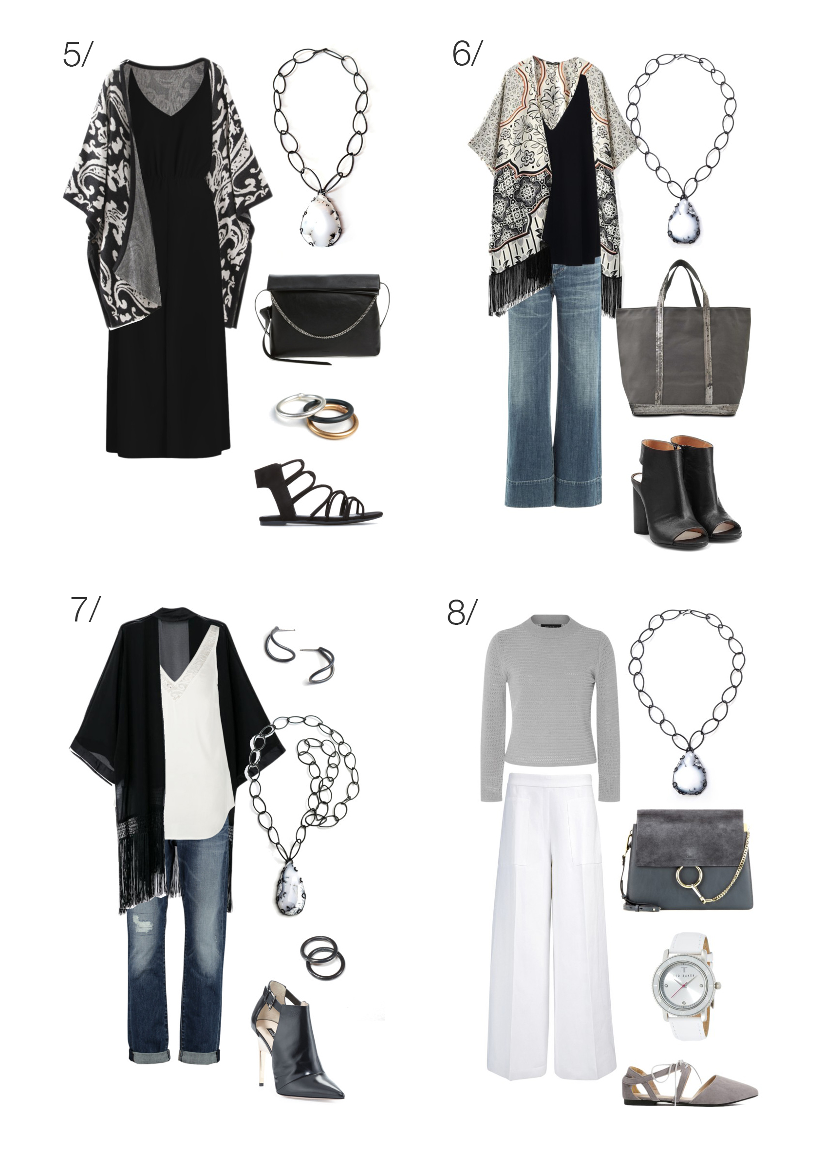 8 ways to wear an amulet-style necklace // click through for outfit ideas