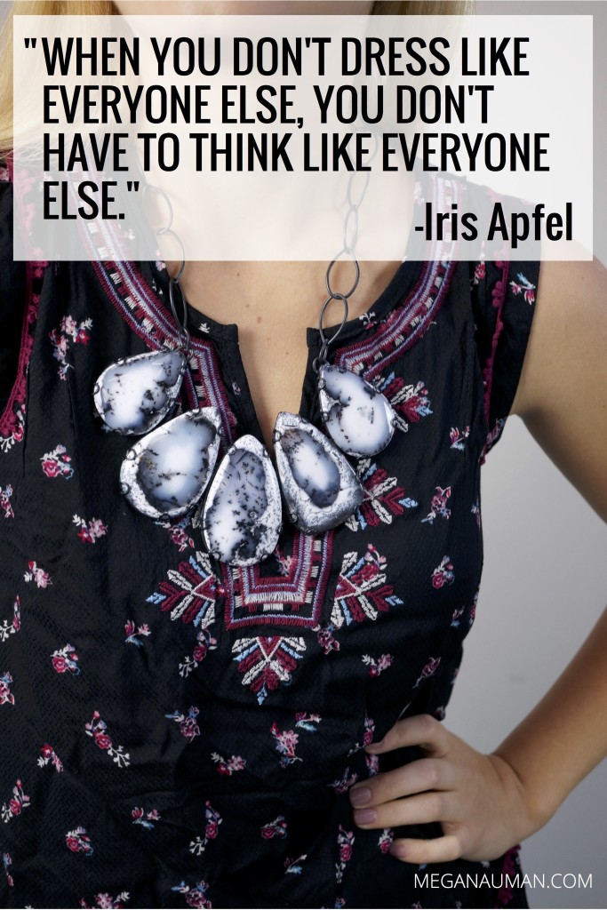 the power of original style - Iris Apfel quote