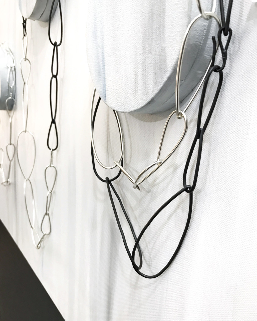 steel and silver modern minimal statement necklaces // modular collection by megan auman