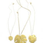 the Monstera leaf pendant is now available in three different sizes!