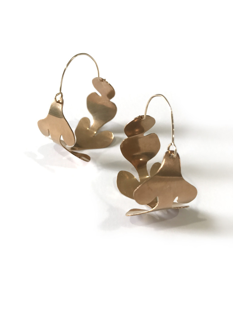 Matisse-inspired hoop statement earrings