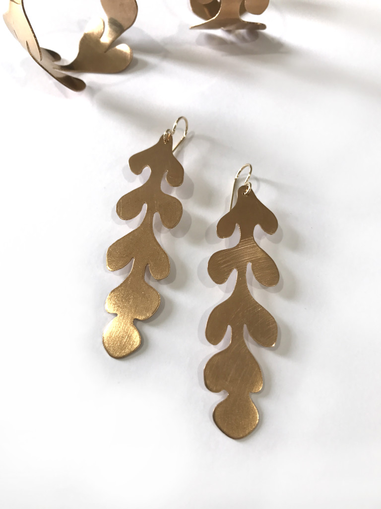 Matisse cut-out inspired statement earrings