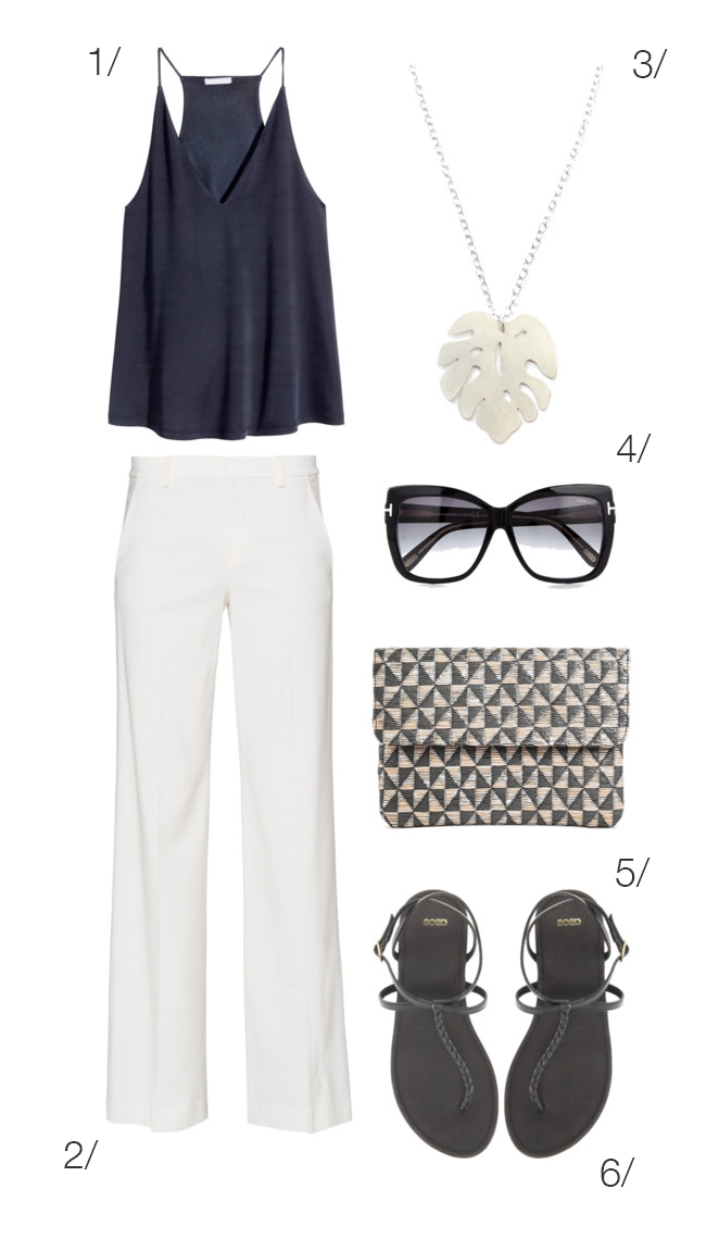 chic summer style: white pants for a classic picnic outfit // click through for outfit details