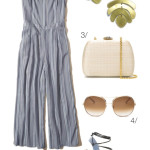 summer style: jumpsuit and statement earrings