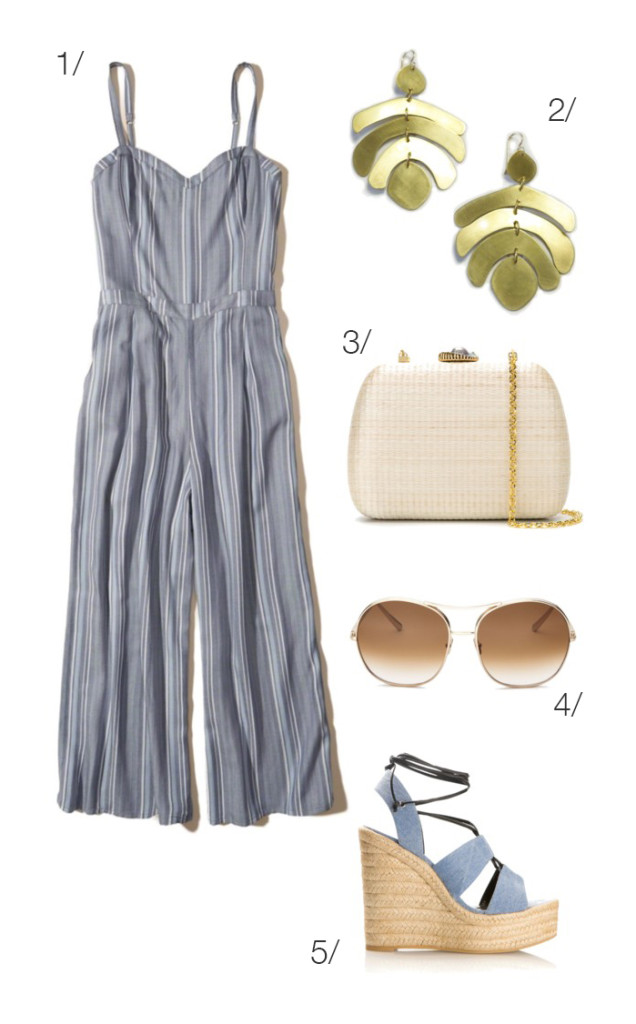 summer style: jumpsuit and statement earrings - MEGAN AUMAN