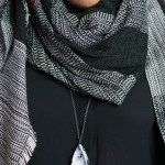 three ways to wear a necklace with a scarf