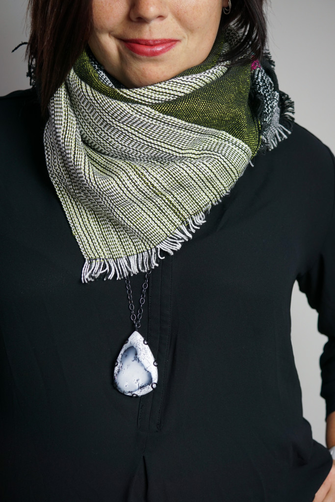 three ways to wear a necklace with a scarf - MEGAN AUMAN