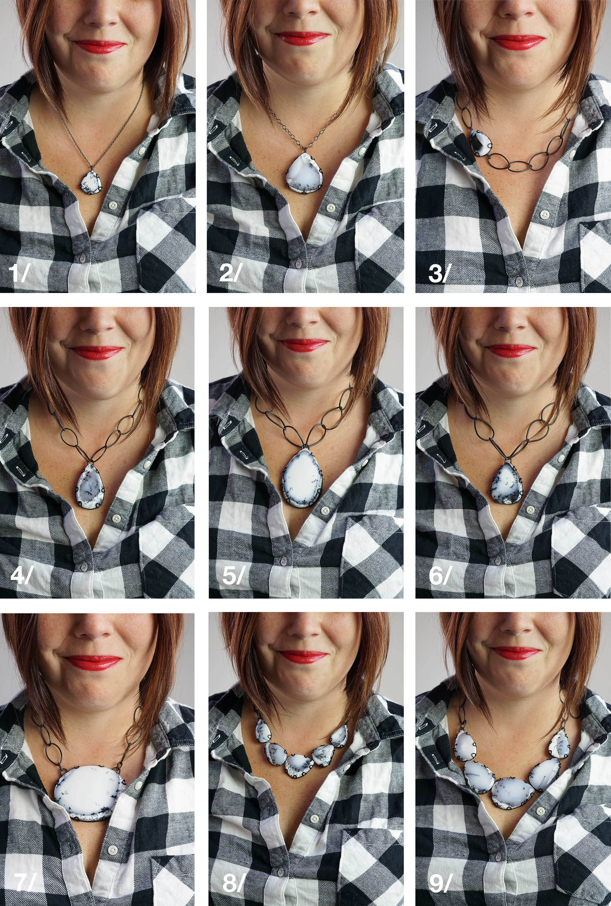Necklace for button down clearance shirt