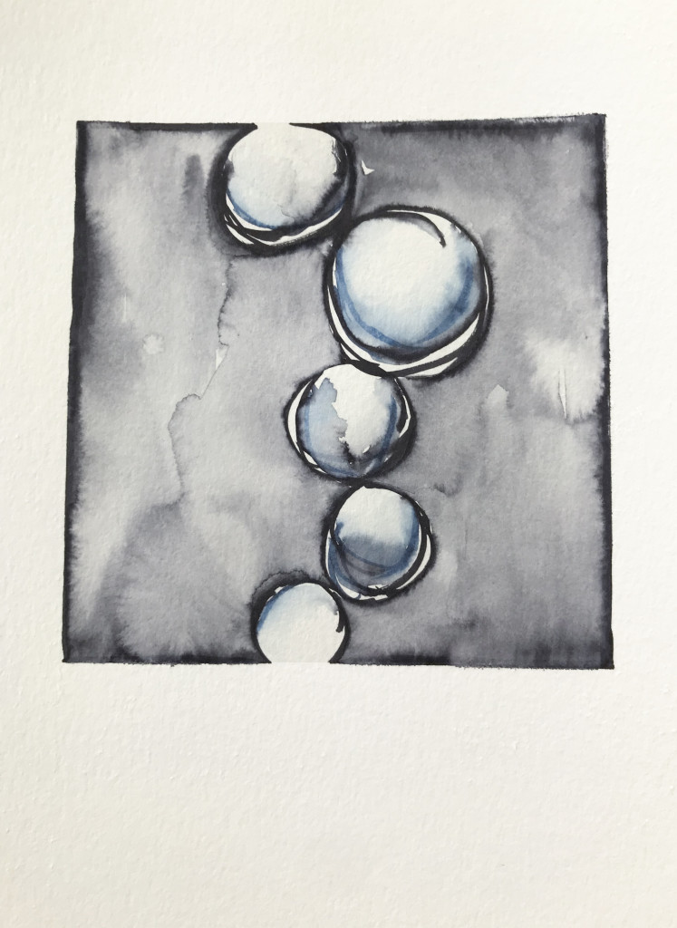 abstract painting - watercolor sketch by megan auman