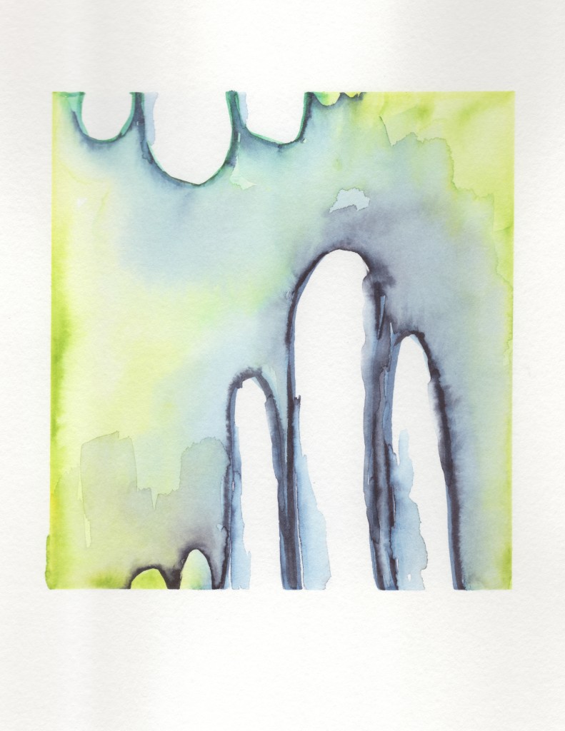 modern abstract watercolor by megan auman