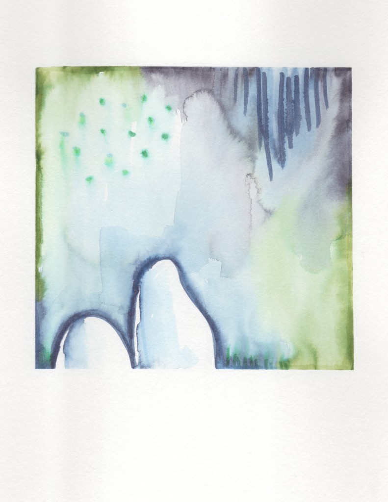 modern abstract watercolor by megan auman