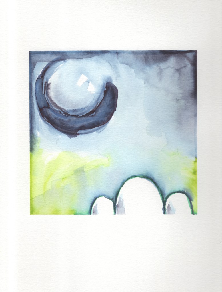 modern abstract watercolor by megan auman