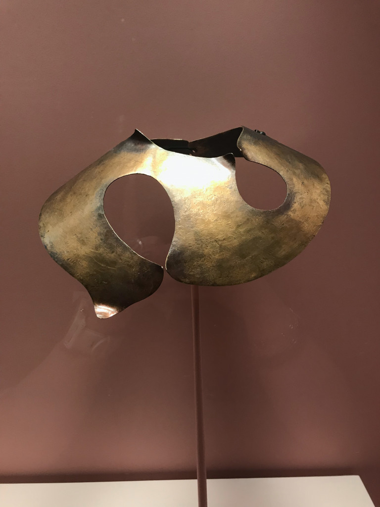 Jewelry: The Body Transformed exhibition at the Metropolitan Museum of Art: Art Smith modernist bronze collar