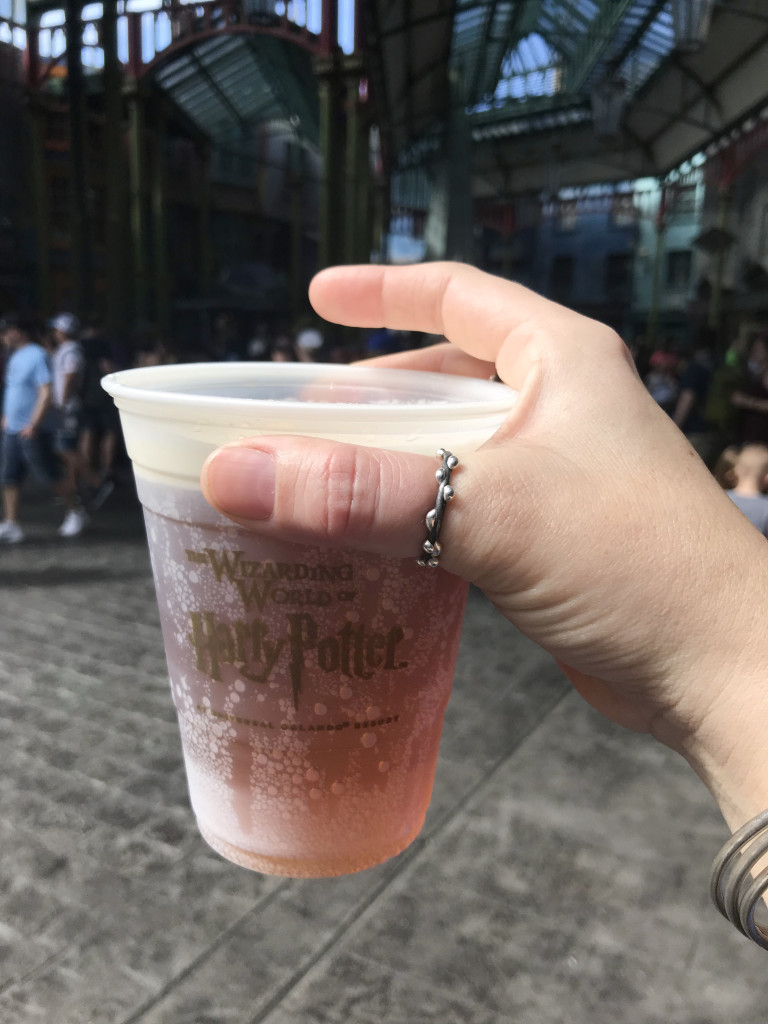 butterbeer and mixed metal thumb ring at harry potter world, orlando