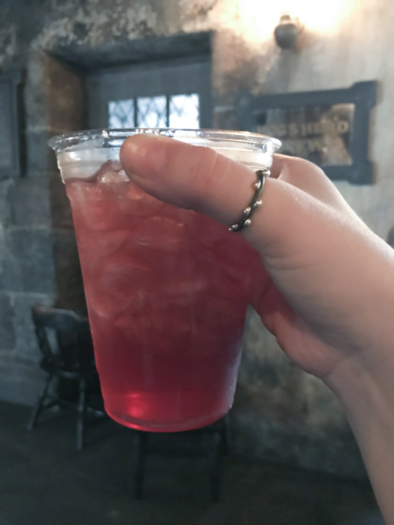 firewhiskey punch and mixed metal thumb ring at harry potter world, orlando