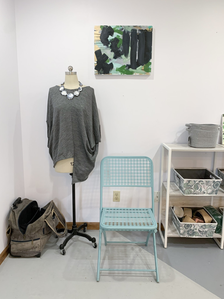 the studio space of artist, designer, and metalsmith megan auman