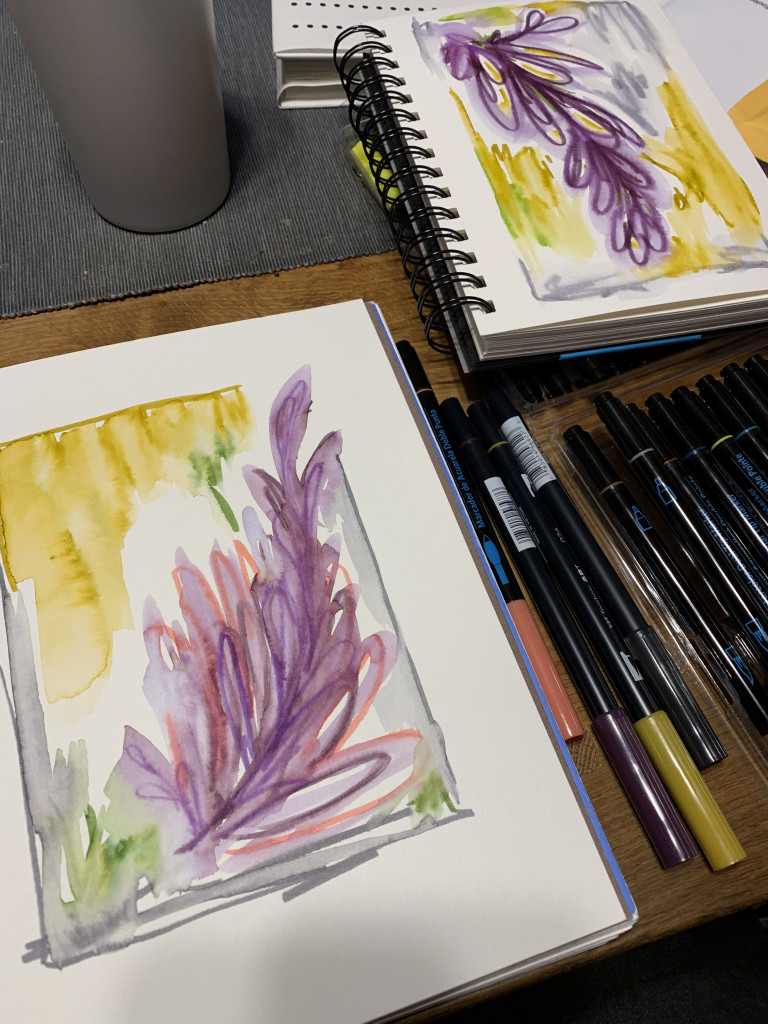 watercolor sketches by megan auman