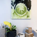 another painting (and plant) in my studio