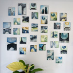 growing a gallery wall (with new small paintings)