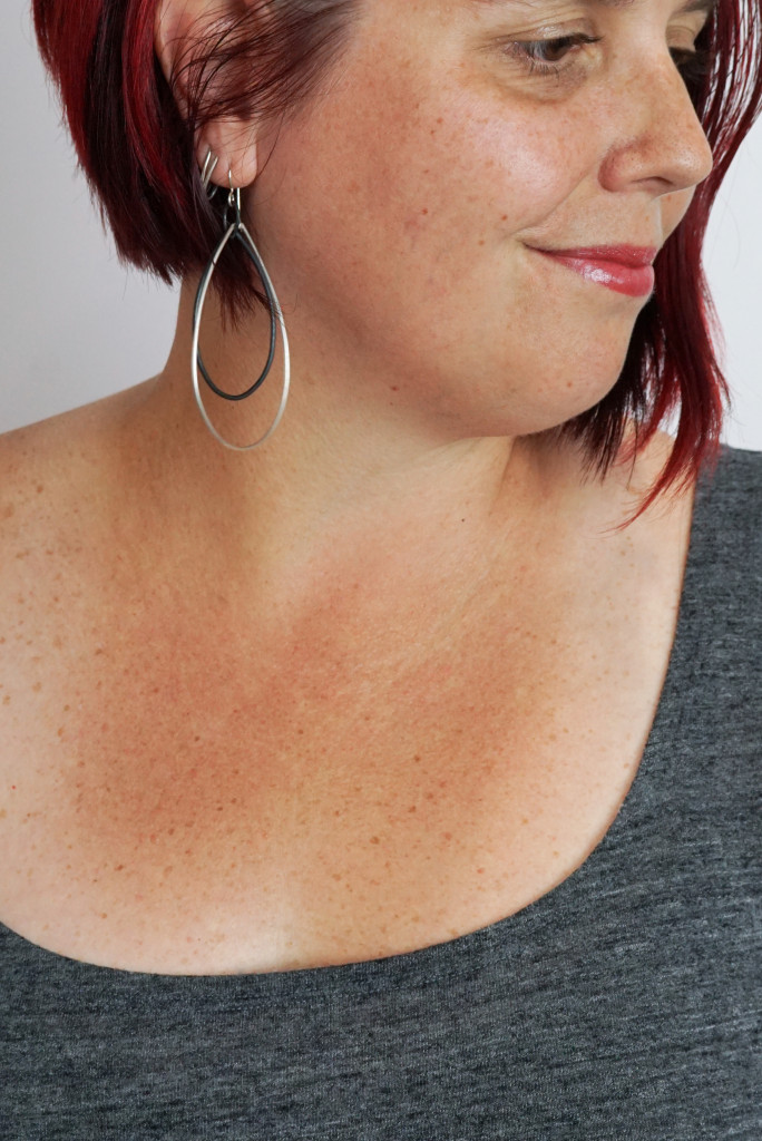 ear stack with statement earrings