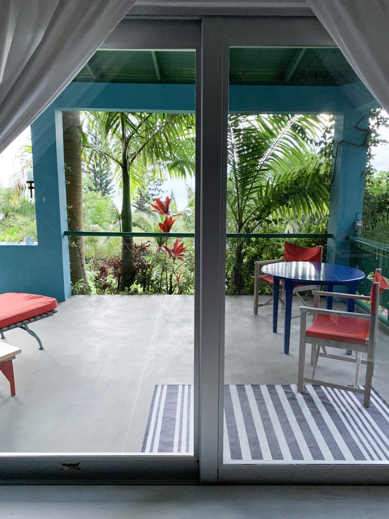garden balcony at Golden Rock Inn Nevis