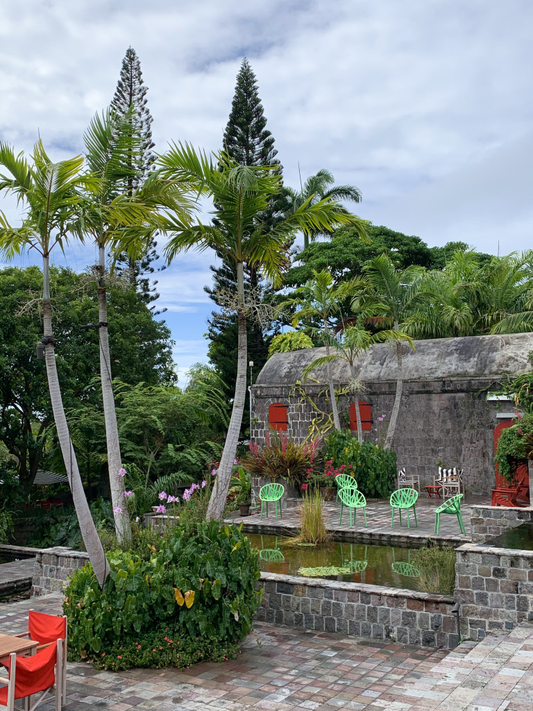 the grounds and gardens of Golden Rock Inn Nevis, West Indies