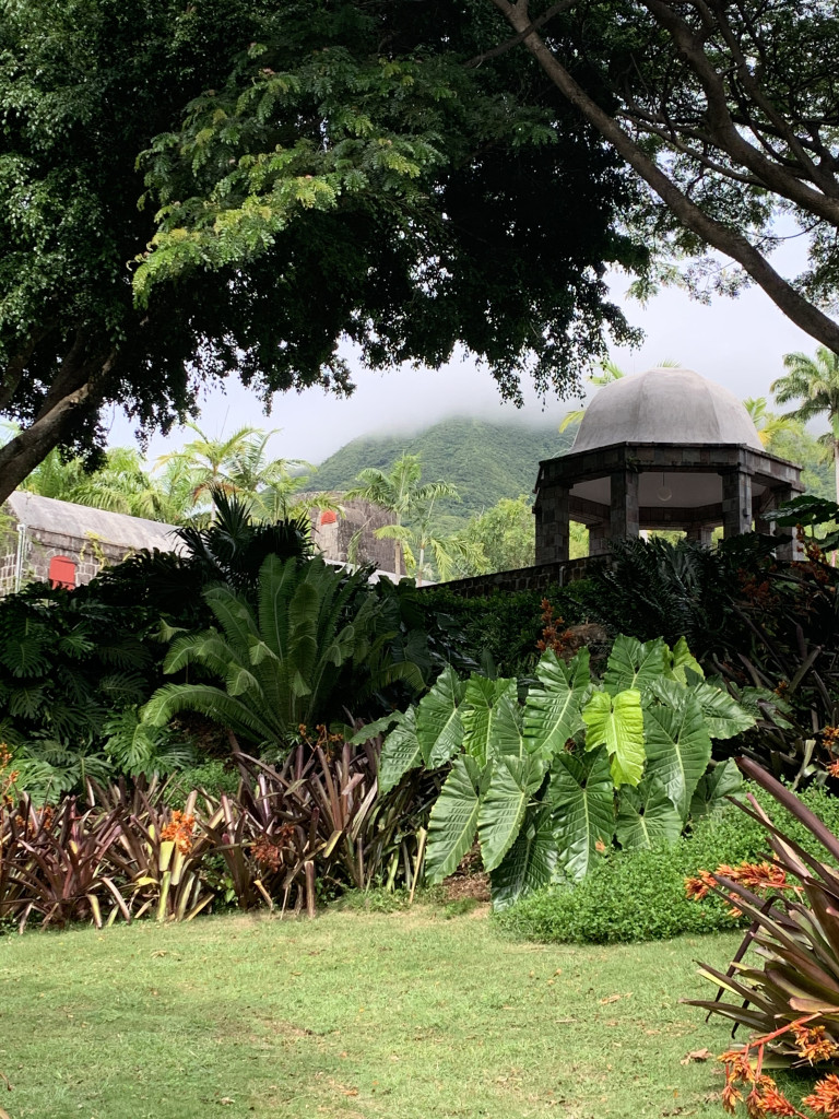 the grounds and gardens of Golden Rock Inn Nevis, West Indies