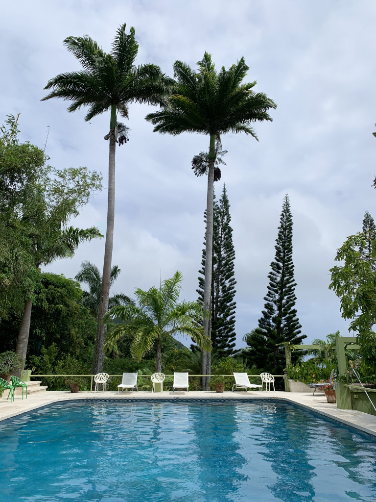 the pool at Golden Rock Inn Nevis, West Indies, Caribbean