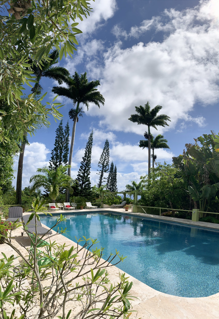 the pool at Golden Rock Inn Nevis, West Indies, Caribbean