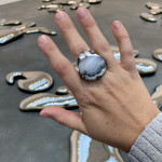Yayoi Kusama + statement rings in New York City