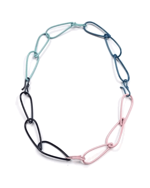 modern colorful chain necklaces
