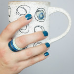 new mugs to match my new blue stacking rings