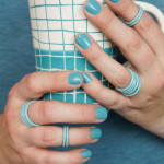 in the mood for monochrome: handmade mug and stacking rings in Faded Teal