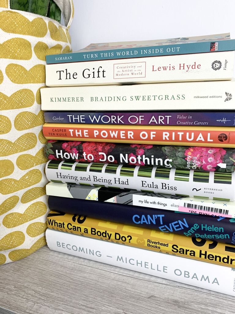 September non-fiction reading list on art, nature, consumerism, capitalism, and the body