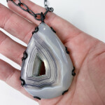 one of a kind agate necklace for a friend