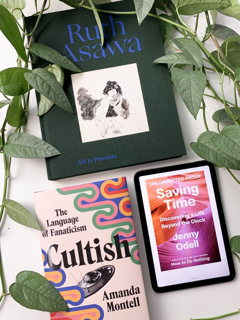 December book reviews: cultish, jenny odell, ruth asawa